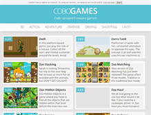 Tablet Screenshot of cobogames.com